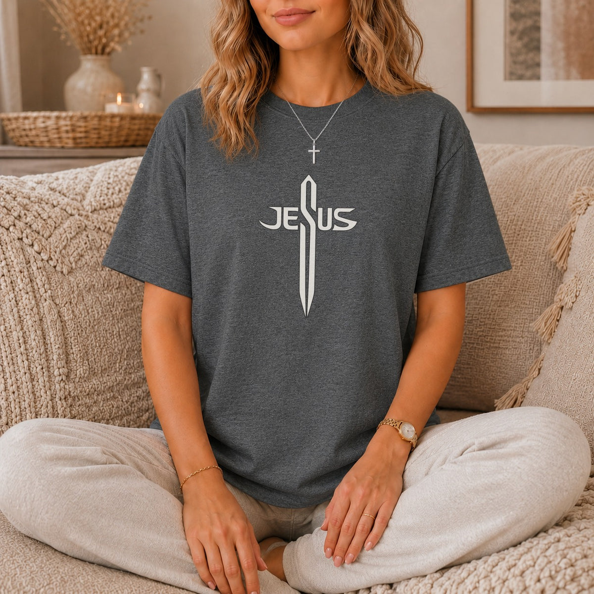 Jesus Sword Cross T-Shirt