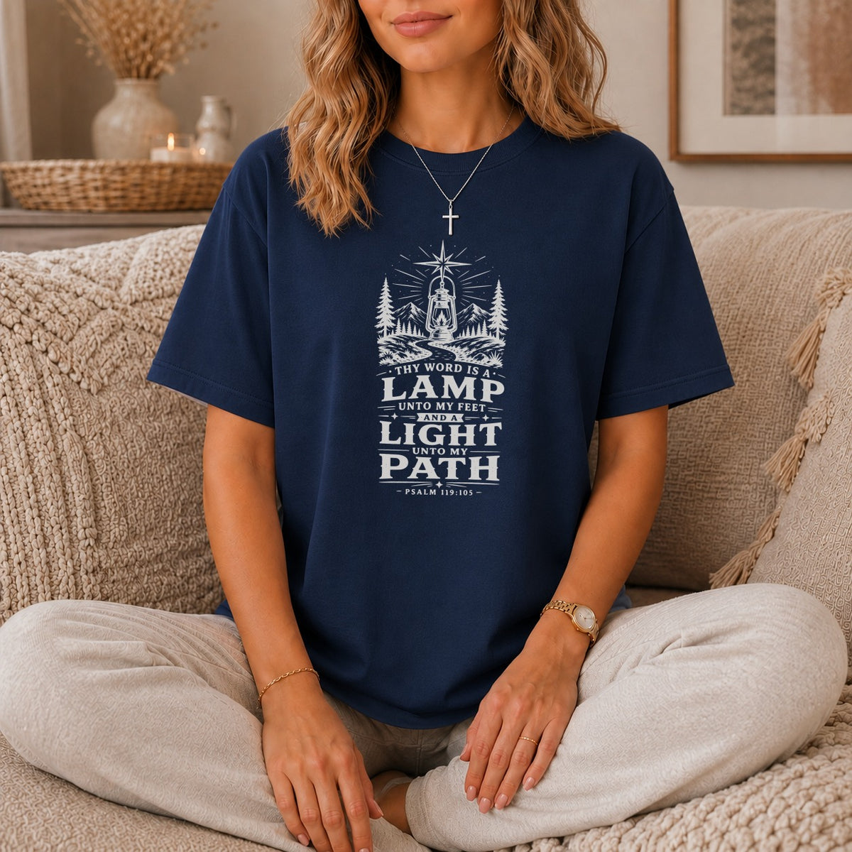 Lamp Unto My Feet Vintage Faith T-Shirt