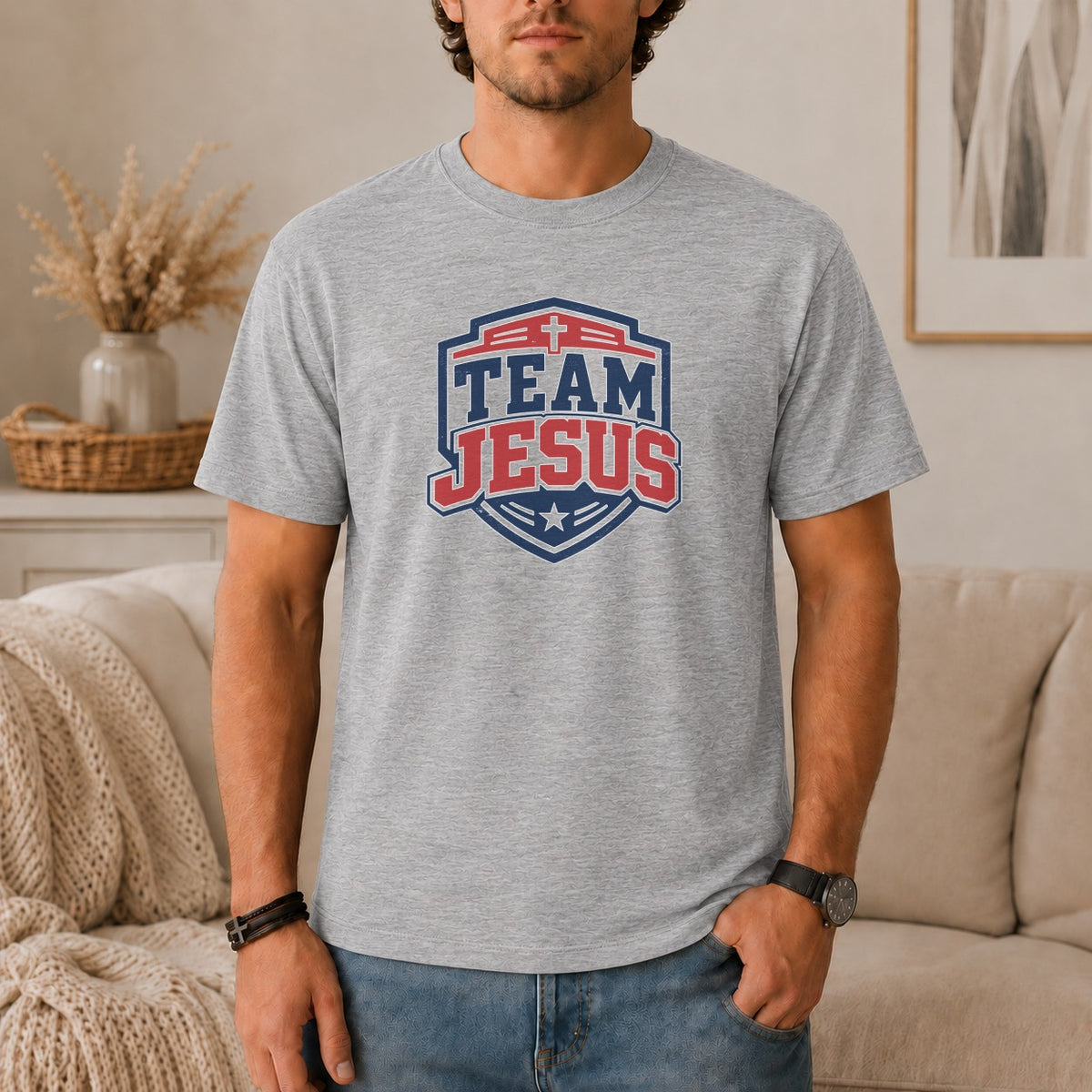 Team Jesus Varsity Crest T-Shirt