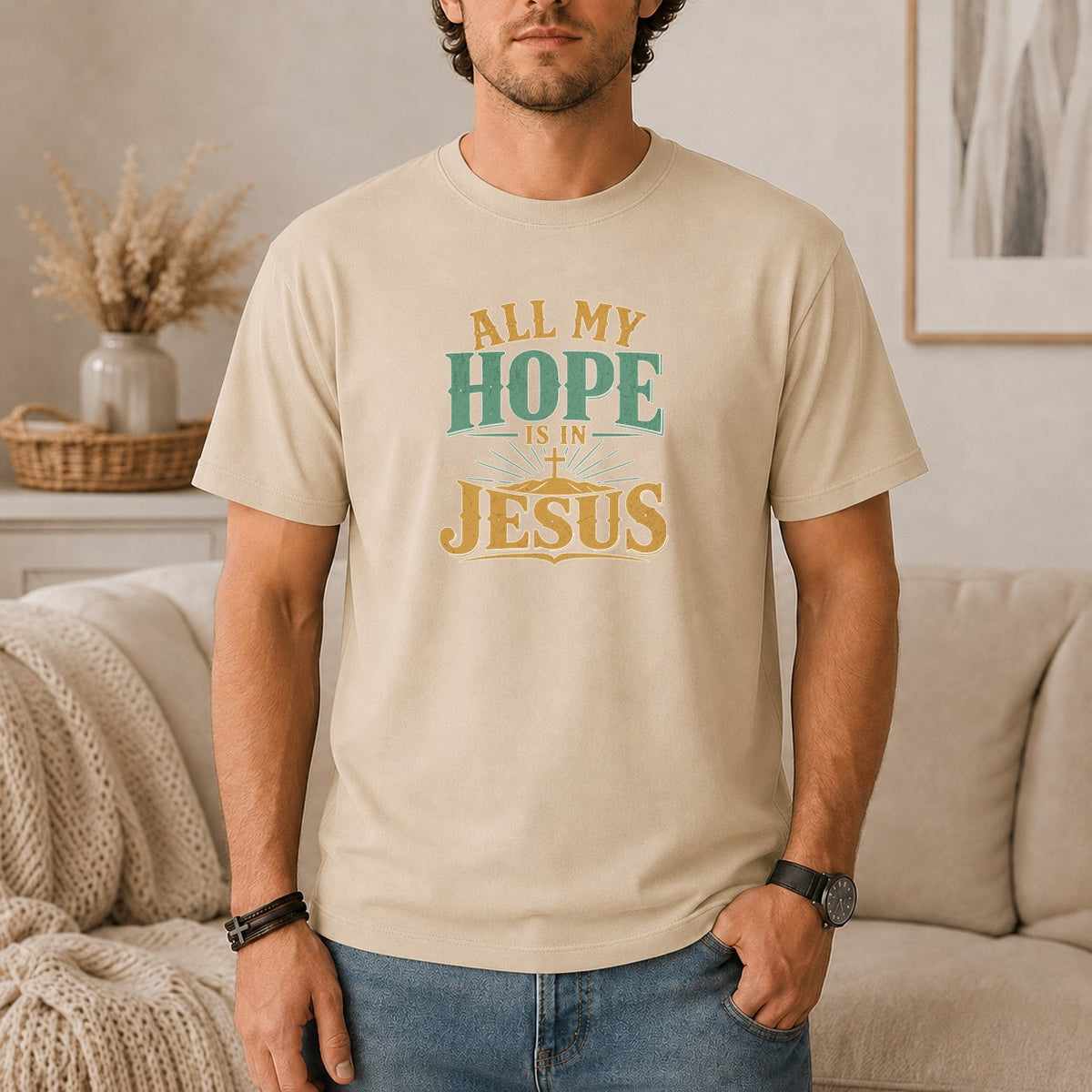 All My Hope Is In Jesus Vintage T-Shirt