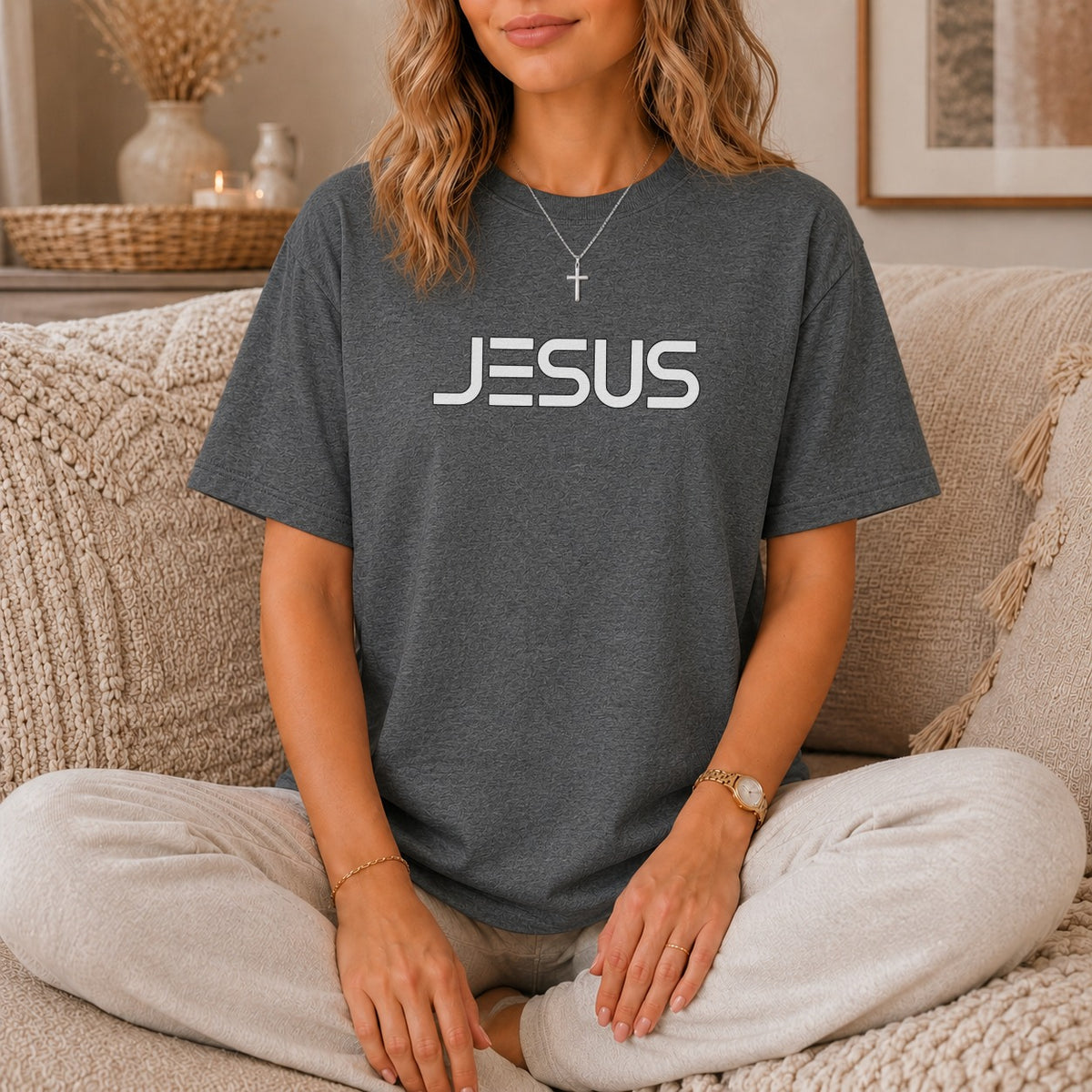 Jesus Outline Minimalist T-Shirt