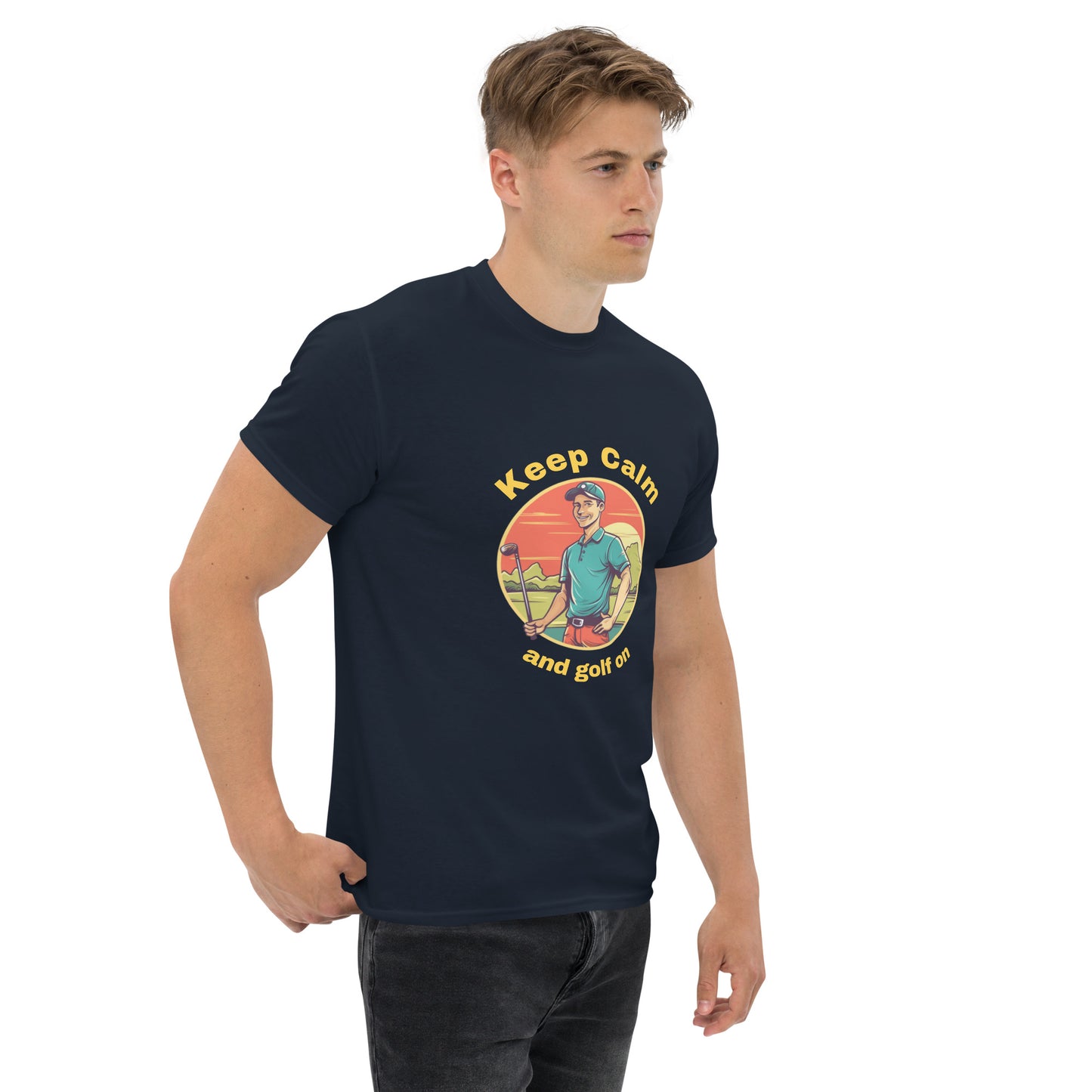 Men's classic tee Keep Calm and Golf On