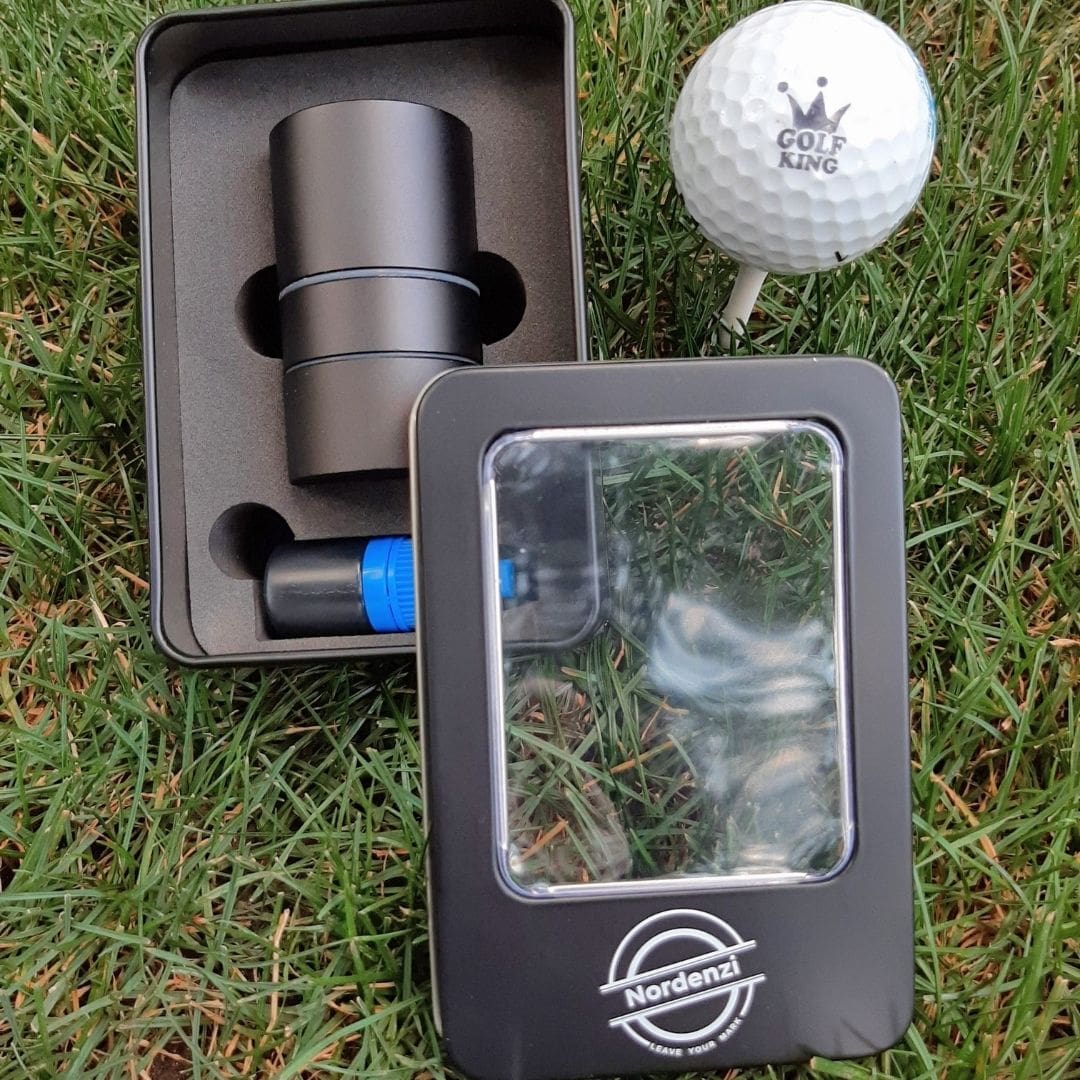 Golf Ball Stamp Nordenzi Black Aluminum Golf Ball Stamp gift set king crown marker