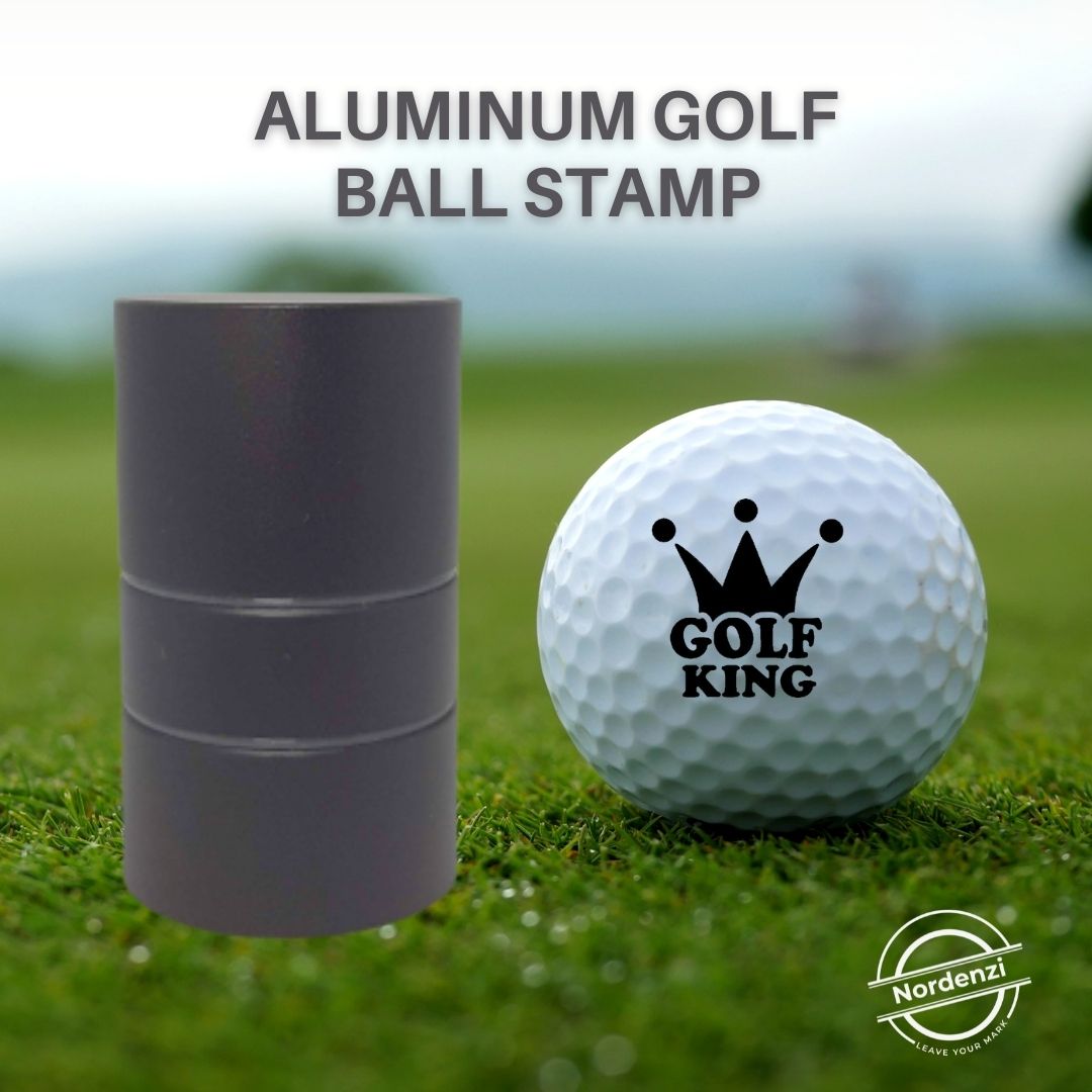 Golf Ball Stamp Nordenzi Black Aluminum Golf Ball Stamp crown king marker