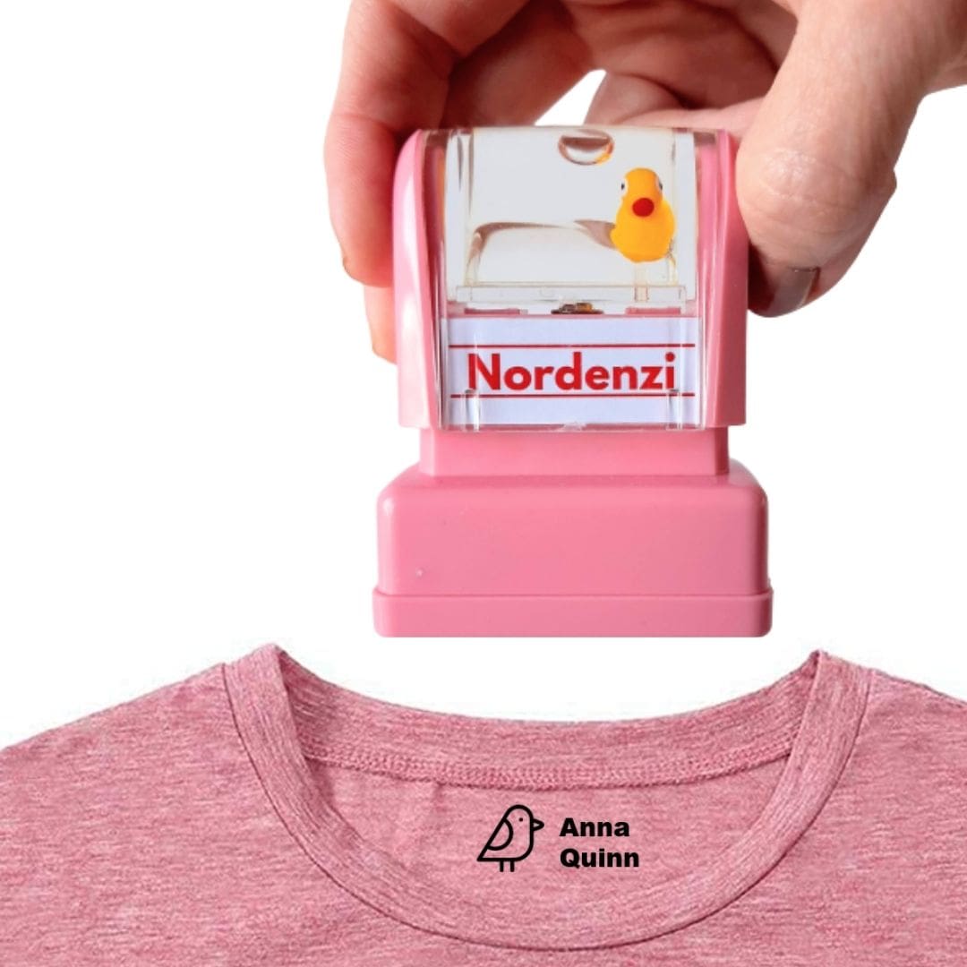 Custom name stamp Clothing Children Nordenzi hand duck