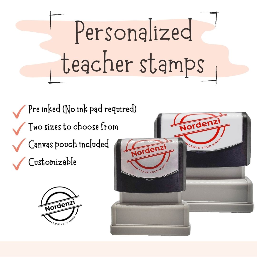 ➤Custom Teachers Stamps - Create a teacher name stamp ✓ – Nordenzi