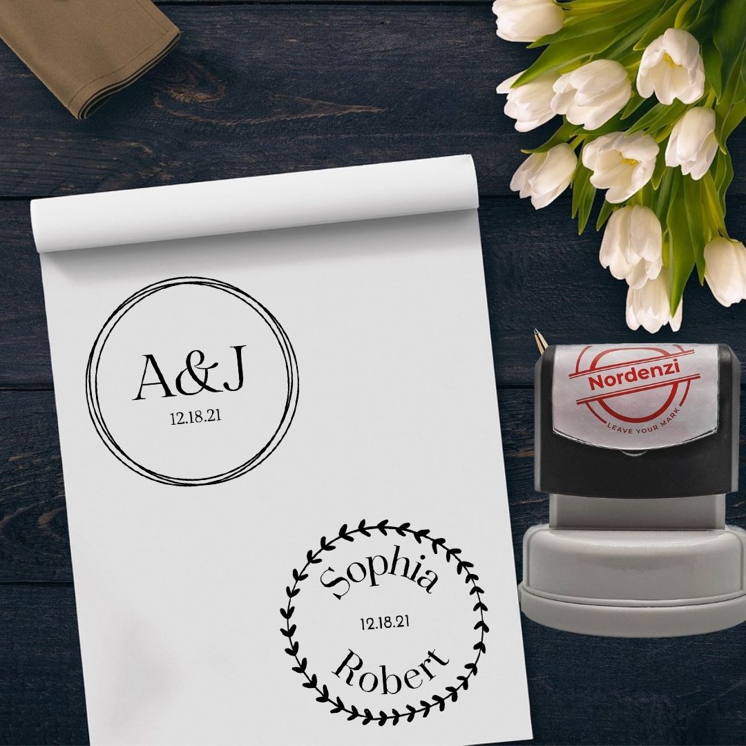 Designs custom wedding stamp Nordenzi postage seal