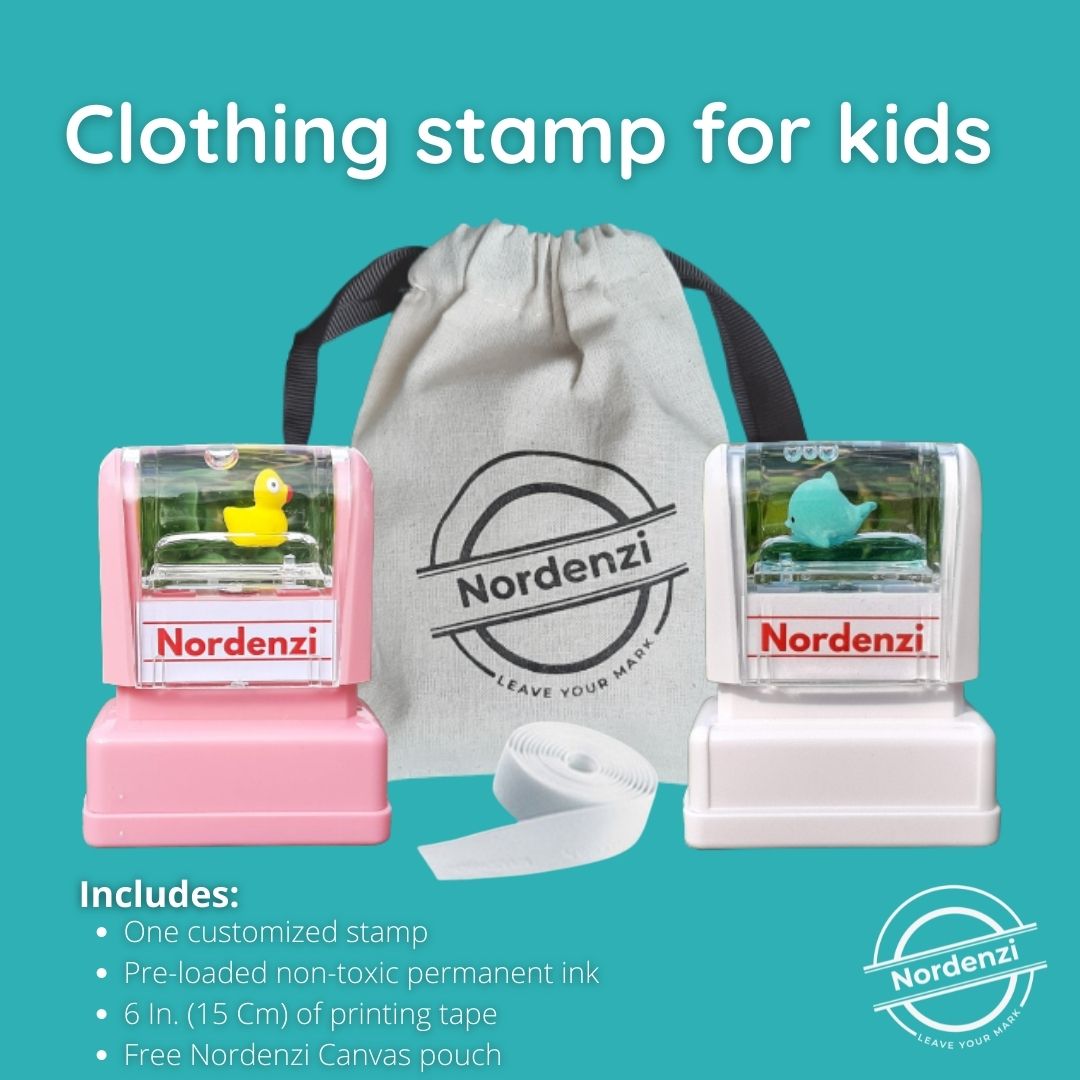  WAJIWA Personalized Name Stamp for Clothing Kids