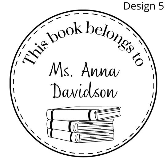 Book Stamp Round