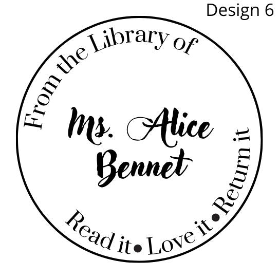 Book Stamp Round