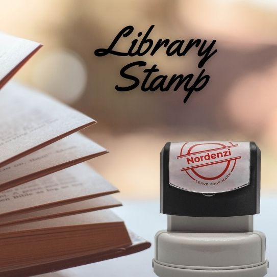 ➣ Custom Book Stamp Round, Ex Libris Round, From the Library Stamp –  Nordenzi