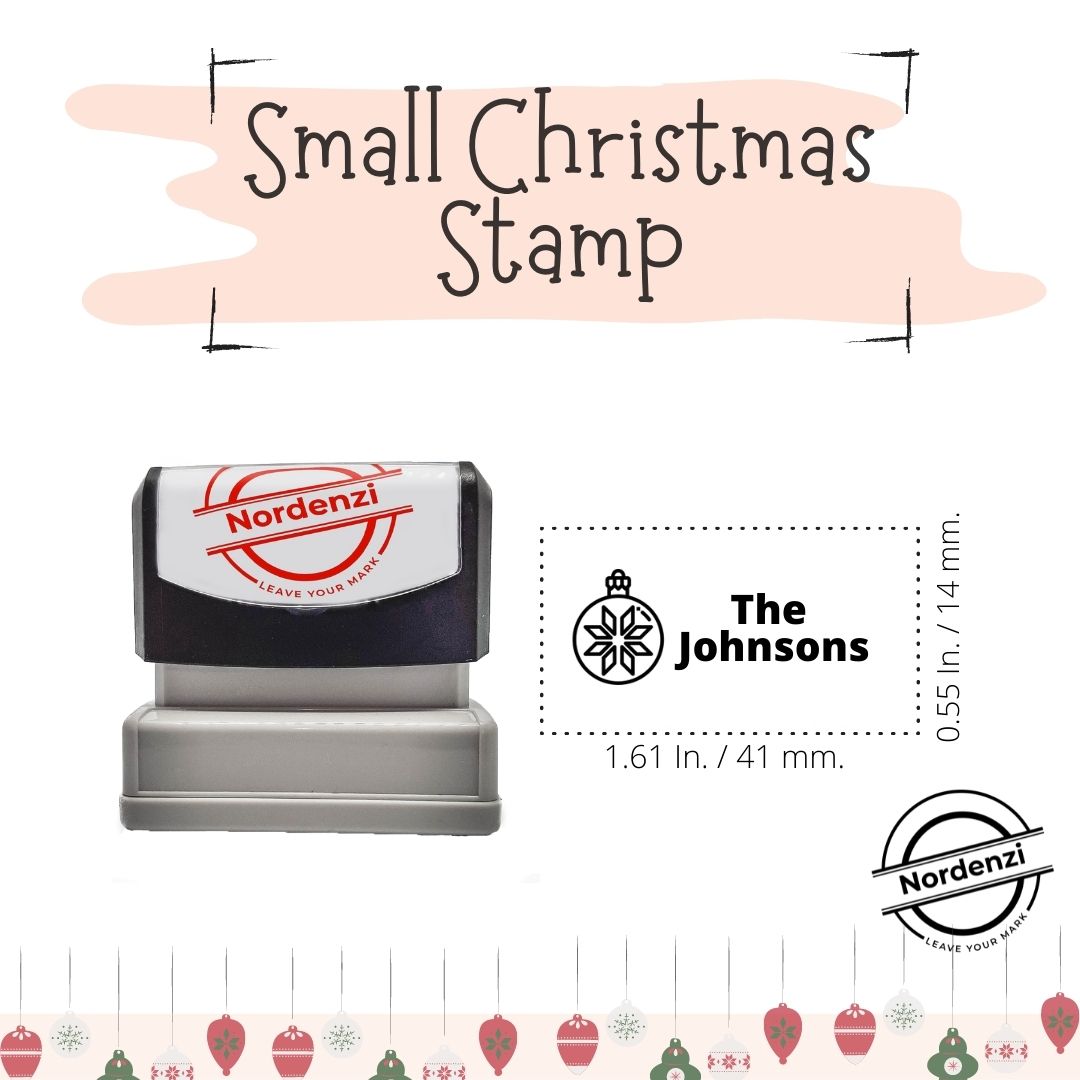Custom Christmas Ink Stamps - Perfect for Christmas Gift Tags