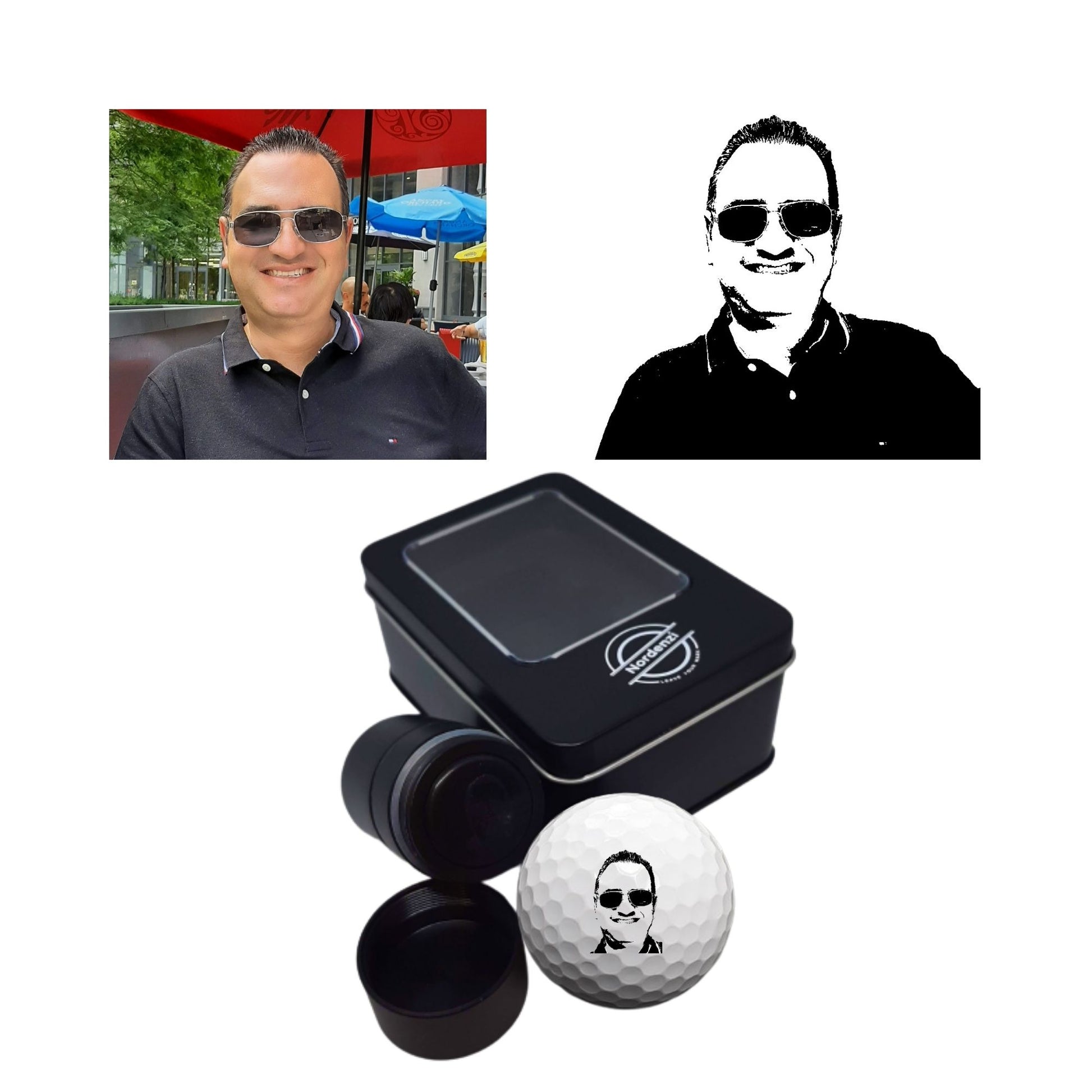 Personalized Golf Ball Stamp, Custom golf ball stamp, Nordenzi, Golf ball stamper, personalized golf balls