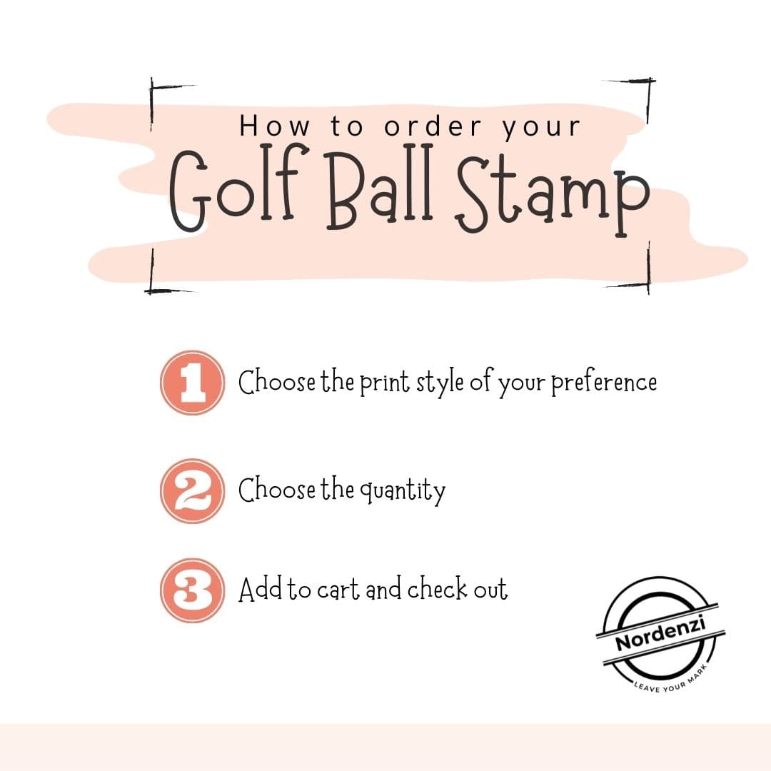 Order Nordenzi Silver nickel plated golf ball stamp set
